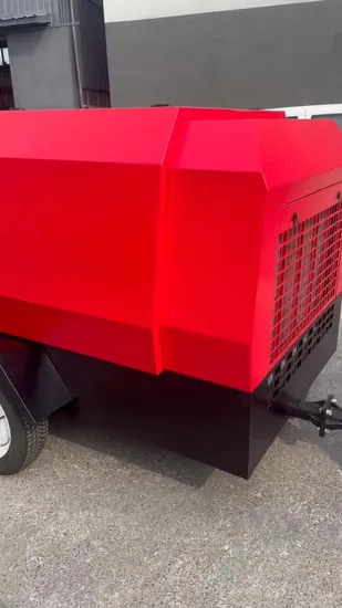China Factory Portable Diesel Driven Screw Air Compressor - 75kw Power, 1.0 MPa Pressure - Two-Wheeled Diesel Mobile Screw Compressor